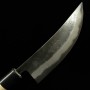 Couteau japonais barbecue - MIYAZAKI KAJIYA - Tsubaki - Aogami No2. -Plaqué fer doux -Back Finish- Magnolia - T:18cm