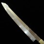 Couteau japonais Kengata Yanagiba pour gauchers - MIURA - Obidama Serie - Acier Ginsan - Manche en bois - Tailles : 27/30cm