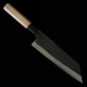 三浦刃物 MIURA KNIVES 青二鋼 黒打 文化 胡桃柄 19cm