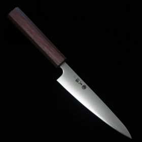 Couteau du Petit Japonais - MIURA - Acier inoxydable Ginsan - Manche de Chêne - Taille : 13.5/15cm