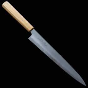 Couteau du Slicer Japonais Sujihiki - KAGEKIYO - Série de Sakura - Acier blanc au carbone No.2 - Taille : 24cm