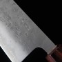 Couteau du Nakiri Japonais - MIURA - Acier inoxydable SLD - Nashiji - Taille : 16.5cm