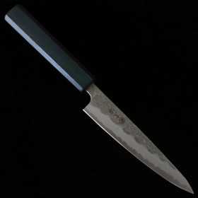 Couteau du Petit Japonais - MIURA - Acier blanc au carbone No.1 - Finition martelée - Taille : 13.5cm