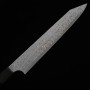 Couteau du Slicer Japonais Kiritsuke Sujihiki - NIGARA - Anmon - Acier inoxydable SG2 - Damas - Taille : 25.5cm