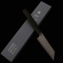 Couteau du Kiritsuke Petit Japonais - NIGARA - Anmon - Acier inoxydable SG2 - Damas - Taille : 12cm