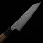 Couteau du Kiritsuke Petit Japonais - NIGARA - Migaki Tsuchime - Acier inoxydable SG2 - Taille : 15/9.5cm