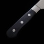 Couteau du Santoku Japonais - MIURA - Acier inoxydable Molybdène - Finition fossettes - Taille : 16cm