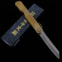 Japanischer Taschenmesser - HIGONOKAMI - “Qilin” - Acier bleu au carbone No.2 - Taille : 7.2/9cm