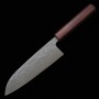 Couteau du Santoku Japonais - MIURA - Acier inoxydable SLD - Nashiji - Taille : 16.5cm