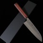 Couteau du Santoku Japonais - MIURA - Acier inoxydable SLD - Nashiji - Taille : 16.5cm