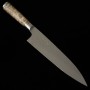 Couteau du Chef Gyuto Japonais - TAKESHI SAJI - R2 - Finition martelée - Manche Cognassier de Chine - Taille:21/24cm