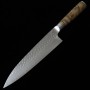 Couteau du Chef Gyuto Japonais - TAKESHI SAJI - R2 - Finition martelée - Manche Cognassier de Chine - Taille:21/24cm