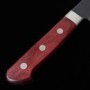 Couteau du Santoku Japonais - MIURA - Acier bleu super carbone - Finition Nashiji noire - Taille:18cm