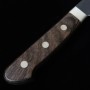 Couteau du Kiritsuke Gyuto Japonais - MIURA - Acier bleu super - Finition martelée - Kurouchi - Taille:21cm