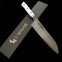 Couteau japonais Santoku - ZANMAI - Série Classic Damascus Corian - Dimension: 18cm