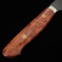 Couteau du Chef Japonais Kiritsuke - NIGARA - Acier inoxydable SG2 - Kurouchi - Manche de Karin - Taille:21cm