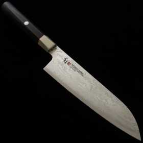 Couteau japonais Santoku - ZANMAI - Série Hybrid Splash - Dimension: 18cm