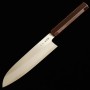 Couteau du Santoku Japonais - HADO - Série de Kijiro - Acier inoxydable Ginsan - Taille: 18cm