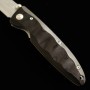 Couteau de poche - Mcusta - VG-10 - Série Classic Wave Damascus - Black Pakka Wood - MC-0017D - Dimension: 85mm