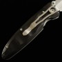 Couteau de poche - Mcusta - VG-10 - Série Classic Wave Damascus - Black Pakka Wood - MC-0017D - Dimension: 85mm