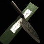 Couteau japonais Sabaki Deba- Miwa Carbon blue 1 - Taille 18cm