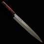 Couteau Japonais Yanagiba - SAKAI TAKAYUKI - Acier inoxydable au molybdène - Manche en résine d'écaille de vin Taille:27/30cm