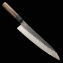 Couteau japonais de Chef Gyuto - SHIZU HAMONO - Série Gen - VG-10 Black Damascus - Dimension: 18/ 21 / 24cm