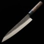 Couteau japonais de Chef Gyuto - SHIZU HAMONO - Série Gen - VG-10 Black Damascus - Dimension: 18/ 21 / 24cm