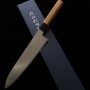 Couteau de chef japonais gyuto - YUTA KATAYAMA - VG-10 - série nickel damas - Taille:21/24cm