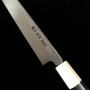 Couteau japonais Sakimaru Takobiki -SUISIN- Tanryu -blanc 1 damas Taille:30/33cm