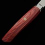 Couteau japonais Santoku - ZANMAI - Série Revolution - Manche Décagonal Rouge - Acier SG2 - Dimension: 18cm