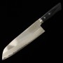 Couteau du Santoku Japonais - MIURA - Acier inoxydable VG1 - Manche de Acajou - Taille : 17cm