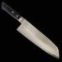 Couteau du Santoku Japonais - MIURA - Acier inoxydable VG1 - Manche de Acajou - Taille : 17cm