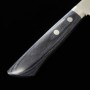 Couteau du Santoku Japonais - MIURA - Acier inoxydable VG1 - Manche de Acajou - Taille : 17cm