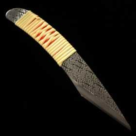 Kiridashi fujimaki fait main - MIURA - Aogami 2 - Manche courbe - Taille:24/30mm