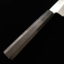 Couteau japonais - MIURA - Itadaki Serie - Yoshikazu Tanaka - acier blanc 2 manche en ébène shinogi - Taille:15cm