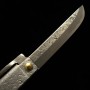 Couteau de poche Japonais - TOMITA - Higo Kogatana - Acier blanc au carbone - Finition martelée - Taille : 7.5cm