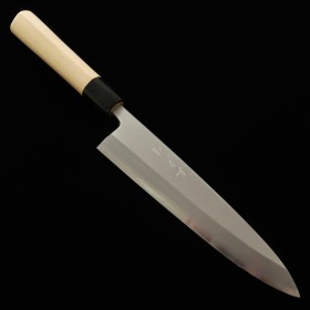 Couteau du Mioroshi Japonais - MIURA ITADAKI - Acier blanc au carbone No.2 - Finition Kasumi - Taille : 18/21/24cm