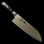 Couteau du Santoku Japonais - MIURA - Acier inoxydable Damasteel - Taille: 17cm