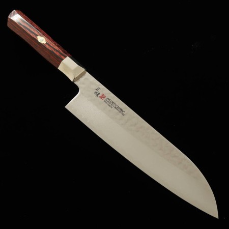 Couteau japonais Santoku - ZANMAI - Série Supreme Hammered - Dimension: 18cm