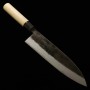 Couteau du Chef Japonais Gyuto - MIYAZAKI KAJIYA - Acier bleu super carbone - Kurouchi - Taille : 24/25cm