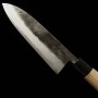 Couteau du Chef Japonais Gyuto - MIYAZAKI KAJIYA - Acier bleu super carbone - Kurouchi - Taille : 24/25cm