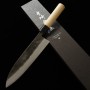 Couteau du Chef Japonais Gyuto - MIYAZAKI KAJIYA - Acier bleu super carbone - Kurouchi - Taille : 24/25cm