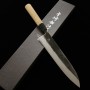 Couteau du Chef Japonais Gyuto - MIYAZAKI KAJIYA - Acier blanc au carbone No.2 - Taille : 24cm