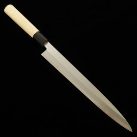 Couteau du Yanagiba Japonais - MIURA - Acier blanc au carbone No.2 - Taille : 27/30cm