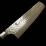 Couteau du Nakiri Japonais - SAKAI TAKAYUKI - Acier inoxydable VG10 - Finition martelée - Damas - Taille : 16cm