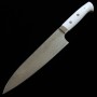 Couteau japonais de Chef Gyuto - TAKESHI SAJI - Acier Damascus R2 Diamond Finish - Corian Handle - Dimension: 21cm