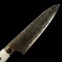 Couteau japonais de Chef Gyuto - TAKESHI SAJI - Acier Damascus R2 Diamond Finish - Corian Handle - Dimension: 21cm