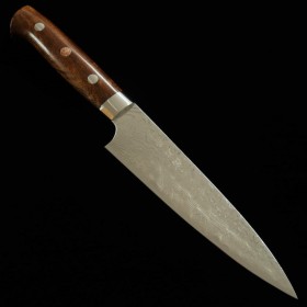 Couteau japonais Petty - TAKESHI SAJI - Acier Damascus R2 - Dimension: 13,5 / 15cm