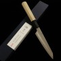 Couteau du Petit Couteau Japonais - SAKAI KIKUMORI - Série de Kikuzuki - Acier inoxydable Ginsan - Taille : 13.5cm